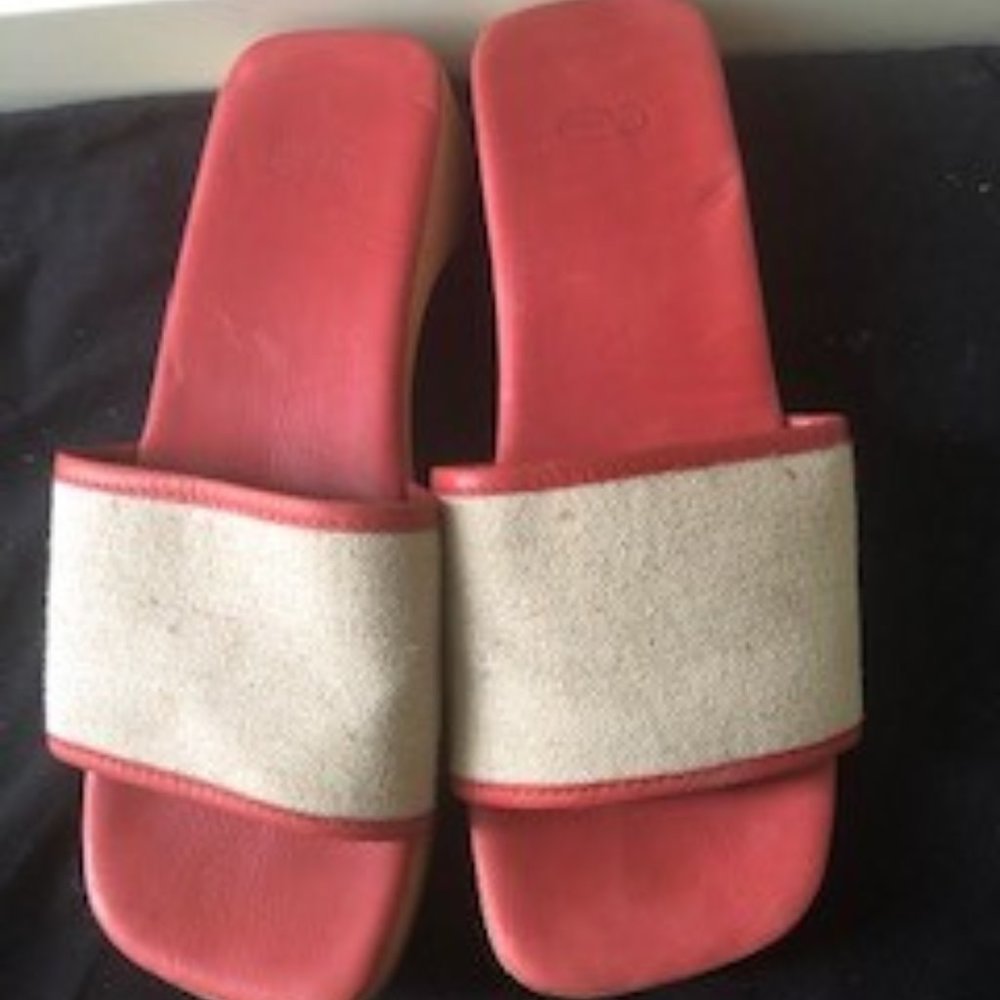 Authentic Coach pink sandals